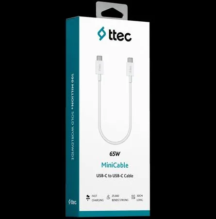 65W MİNİ CABLE USB-C TO USB-C